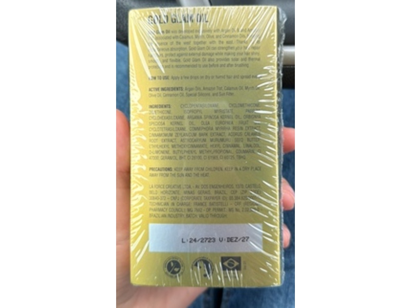 Emilin Krauzer Gold Glam Oil, 1.01 fl oz/30 mL