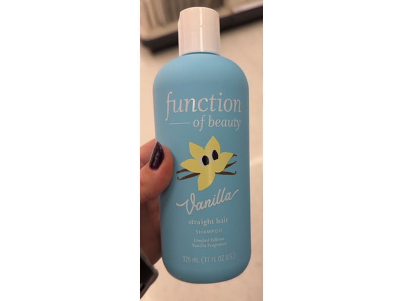 Function Of Beauty Straight Hair Shampoo, Vanilla, 11 fl oz/325 mL