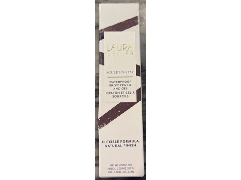 Laura Geller Sculpt-n-Stay Waterproof Brow Pencil & Gel, Dark Brown