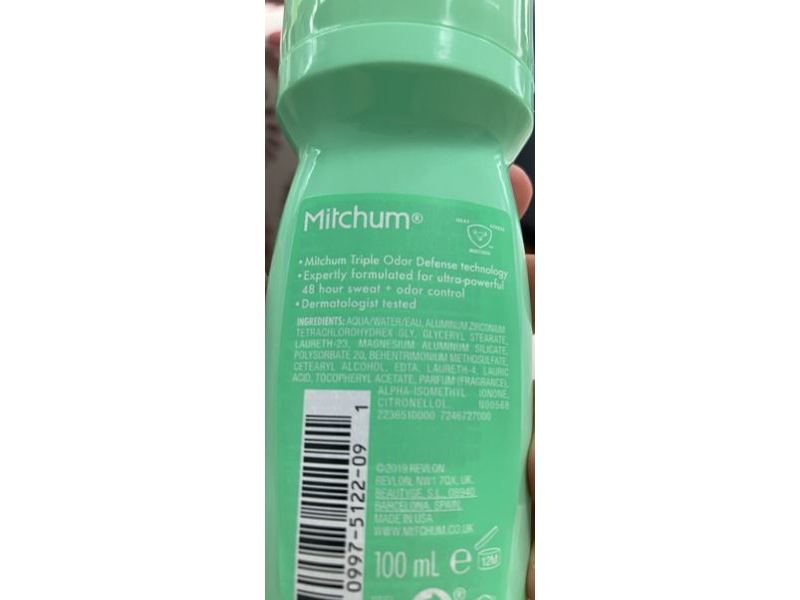 Mitchum Anti-Perspirant & Deodorant Roll-On, Shower Fresh, 100 mL, Pack Of 2