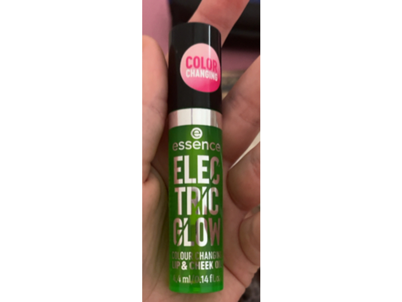 Essence Electric Glow Color Changing Lip & Cheek Oil, 0.14 fl oz/4.4 mL
