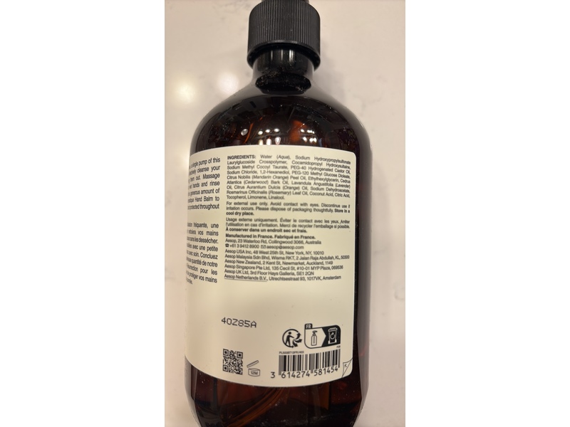 Aesop Resurrection Aromatique Hand Wash, 17.99 oz/500 mL