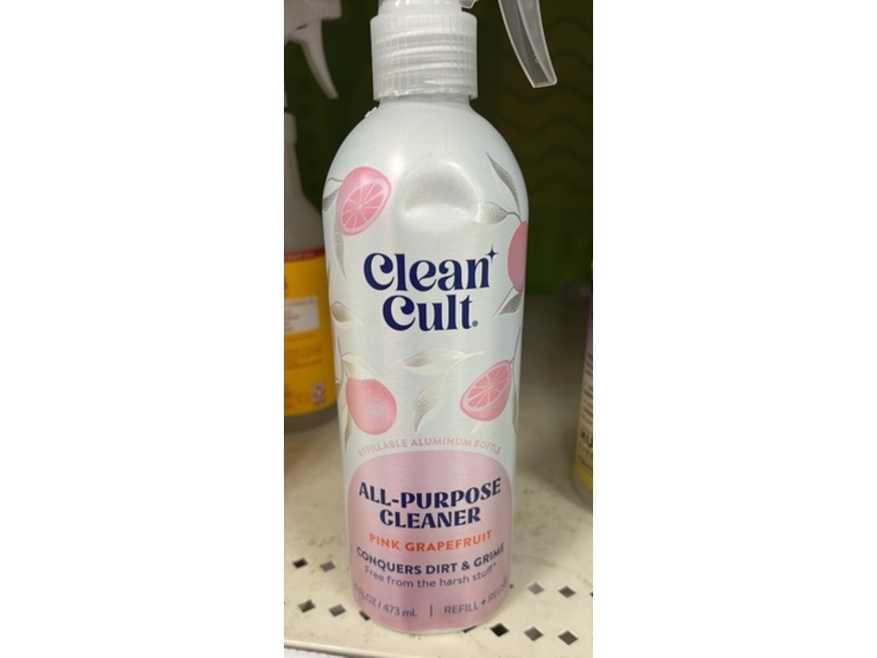 Cleancult All Purpose Cleaner, Pink Grapefruit, 16 fl oz/473 mL