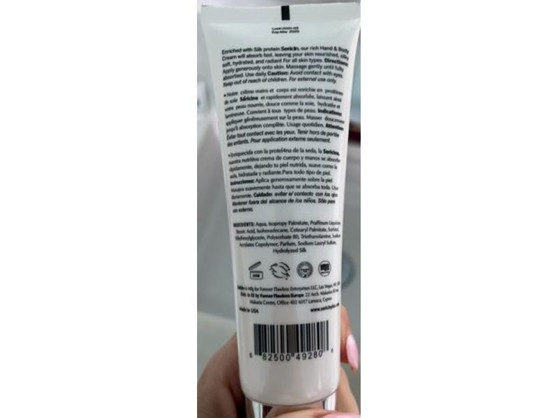 Sericin+ Hand & Body Cream, 4 oz/120 mL