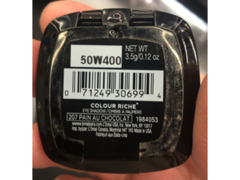 L'Oréal Paris Colour Riche Eyeshadow, 207 Pain Au Chocolat, 0.12 oz/3.5 g