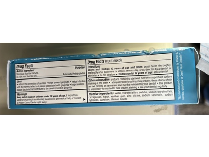 CVS Gum Purify Anticavity Toothpaste, Mint Flavor, 4.1 oz/116 g