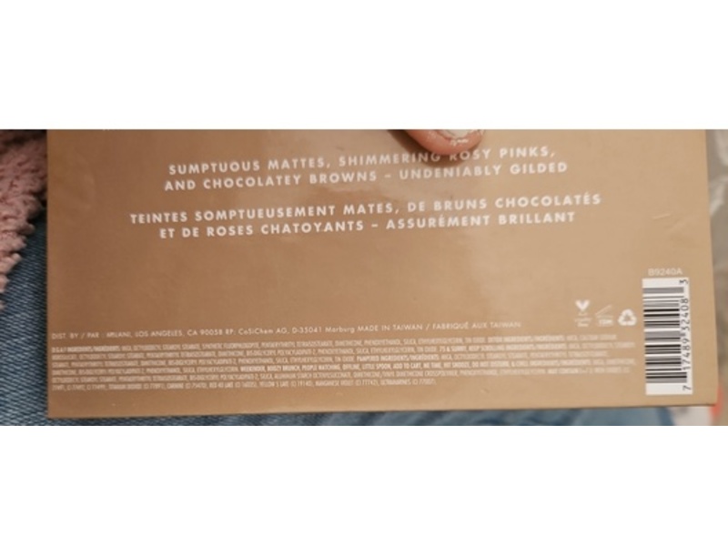 Milani Gilded Nude Eyeshadow Palette, 0.32 oz/9 g