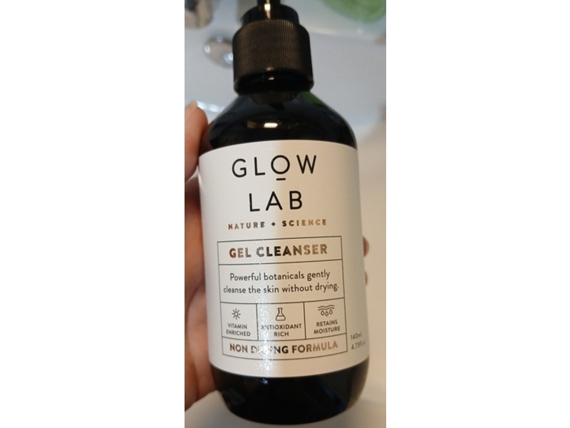 Glow Lab Nature + Science Gel Cleanser, 4.73 fl oz/140 mL