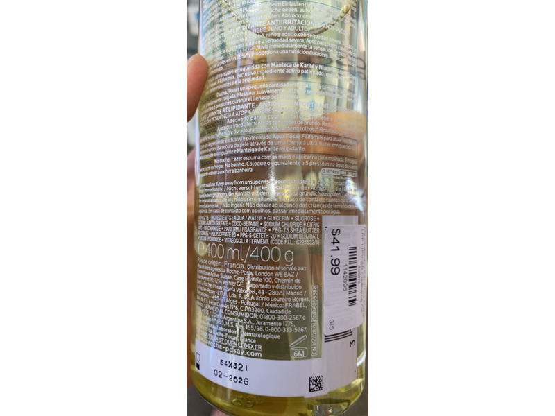 La Roche-Posay Lipikar Cleansing Oil AP+, 400 mL