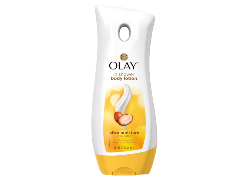 Olay In Shower Ultra Moisture Body Lotion, Shea Butter, 15.2 fl oz/450 mL
