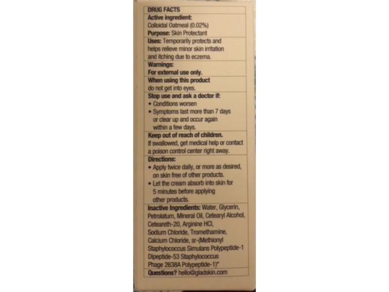 Gladskin Eczema Cream, 0.5 fl oz/15 mL