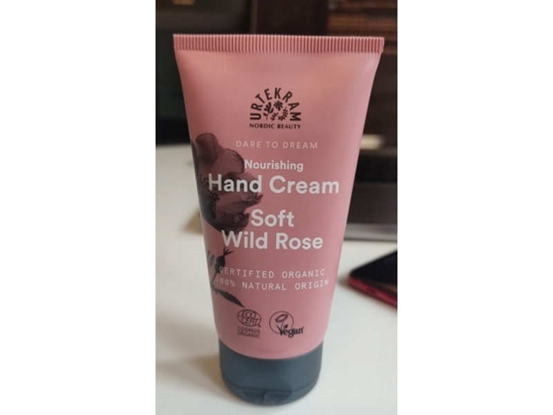 Urtekram Nourishing Hand Cream, Soft Wild Rose, 2.5 fl oz/75 mL