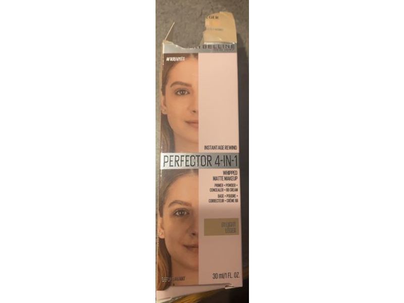 Maybelline New York Perfector 4-In-1 Instant Age Rewind Matte Makeup, 01 Light, 1 fl oz/30 mL