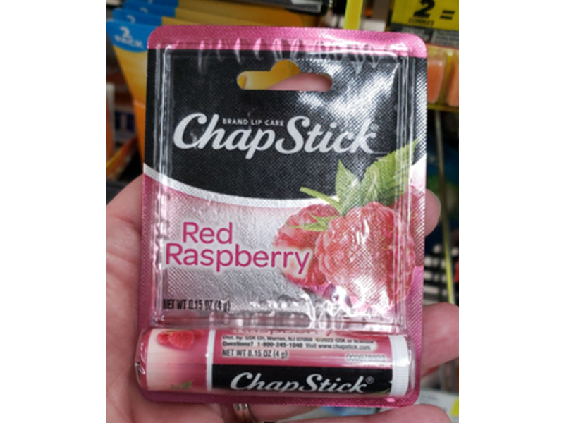 Chapstick Lip Balm, Red Raspberry, 0.15 oz/4 g