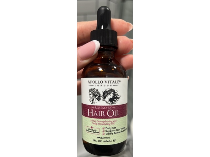 Apollo Vitale Rosemary Hair Oil, 2 fl oz/60 mL