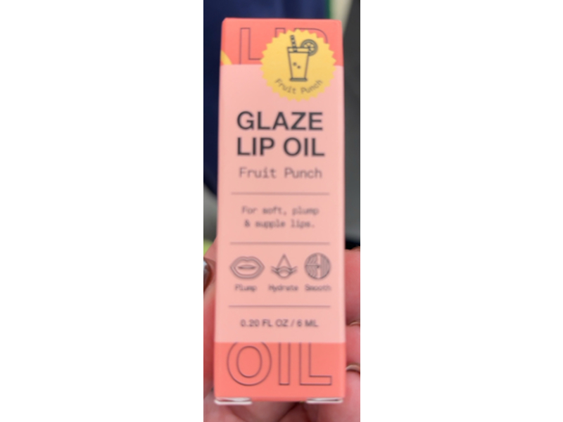 InnBeauty Glaze Lip Oil, Fruit Punch, 0.20 fl oz/6 mL