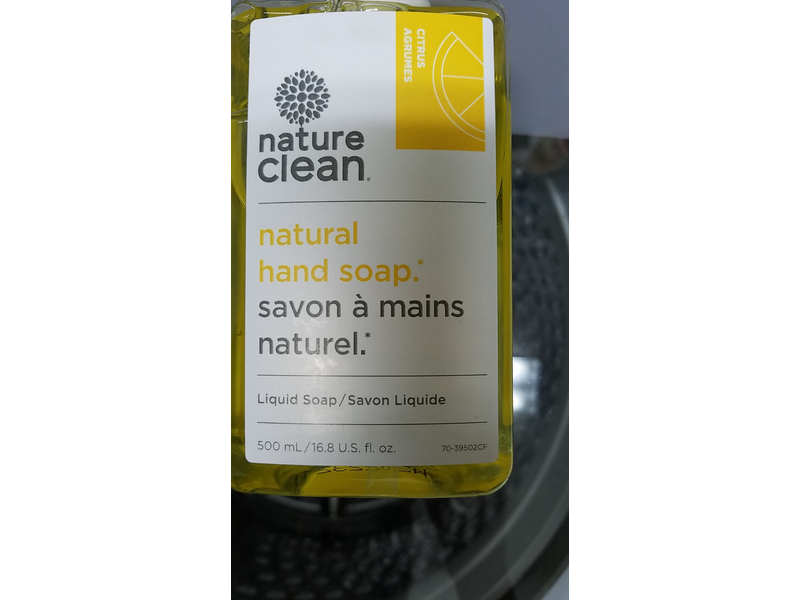 Nature Clean Natural Hand Soap, Citrus Agrumes, 16.8 fl oz/500 mL