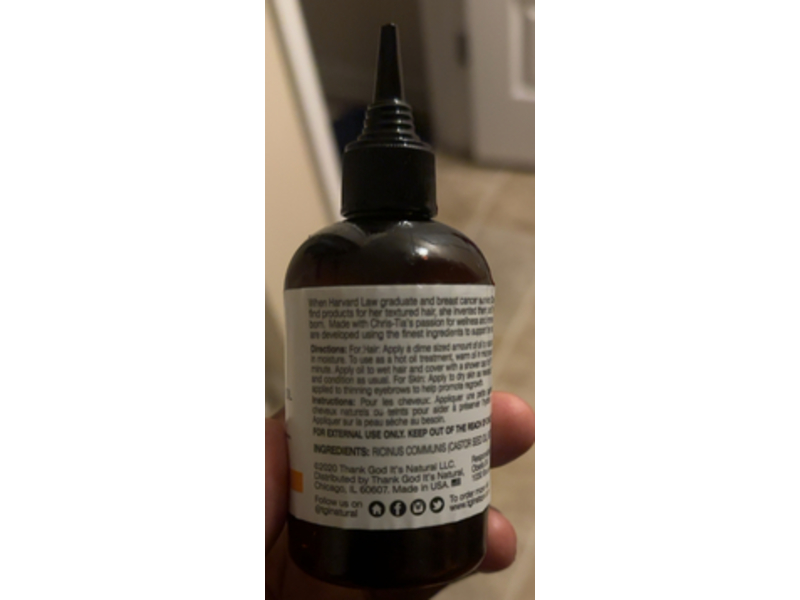 tgin Wild Growth Serum, Jamaican Black Castor Oil, 4 fl oz/120 mL