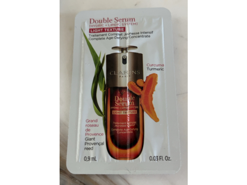 Clarins Double Serum, Hydric + Lipdic System, 0.03 fl oz/0.9 mL