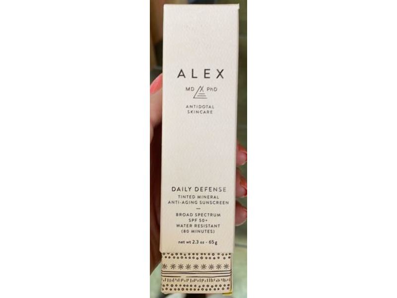 Alex Md Phd Daily Defense Tinted Mineral Anti-Aging Sunscreen, SPF 50, 2.3 oz/65 g