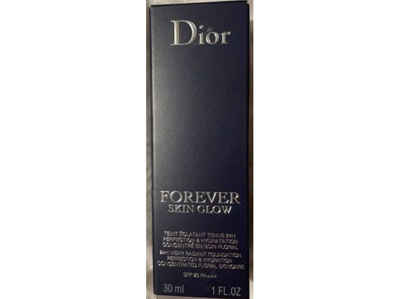 Dior Forever Skin Glow Foundation, SPF 20, 1Cr Cool Rosy, 1 fl oz/30 mL