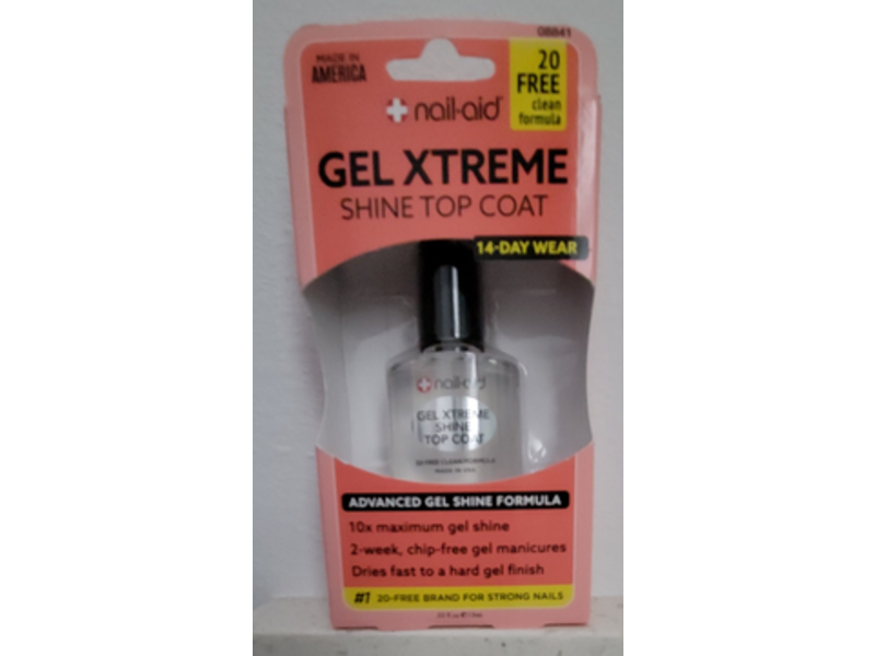 Nail-Aid Gel Xtreme Shine Top Coat, 0.55 fl oz/15 mL