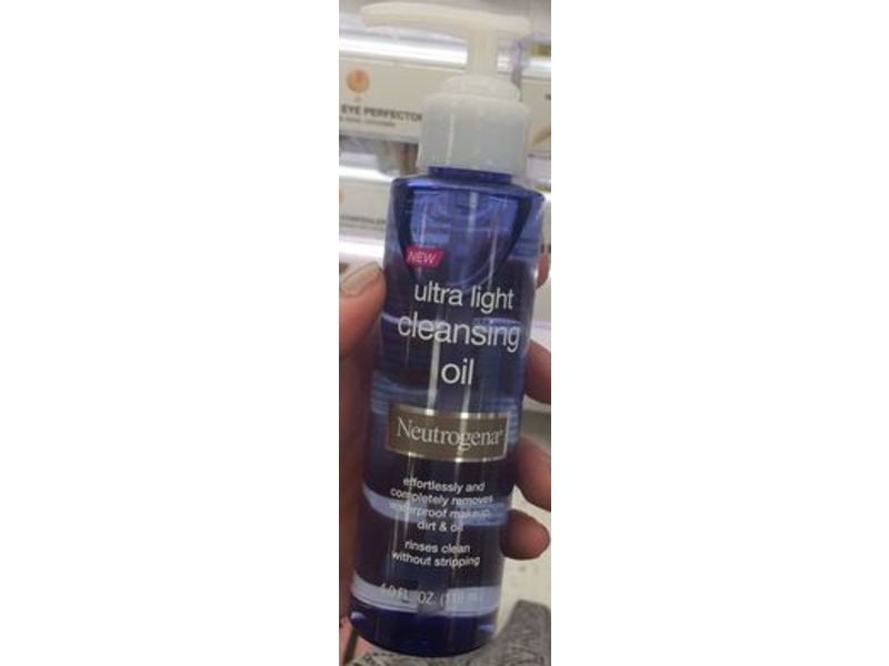 Neutrogena Ultra-Light Cleansing Oil, 4.0 fl oz/118 mL, Pack Of 2