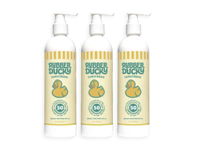 Rubber Ducky Sunscreen Lotion, SPF 50, 12 fl oz/354 mL, 3 Pack