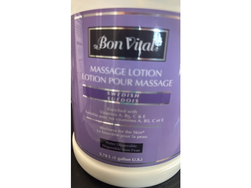Bon Vital' Massage Lotion, Swedish, 1 Gallon
