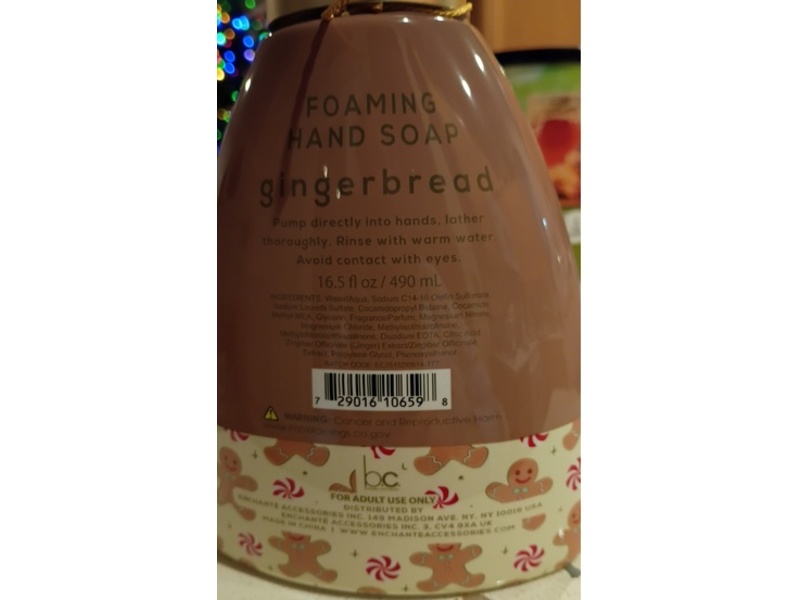 Beauty Concepts Foaming Hand Soap, Gingerbread, 16.5 fl oz/490 mL