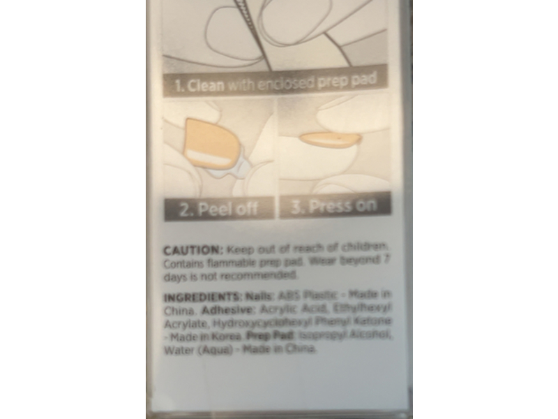 KISS imPRESS Color Press-On Manicure Fake Nails, Coffin, 30 Count