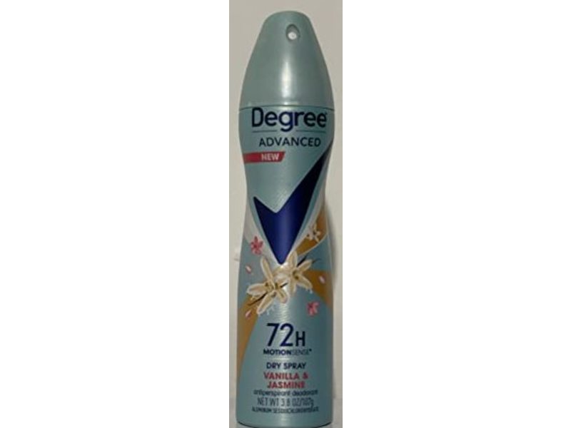 Degree Advance 72 H Motion Sense Antiperspirant Deodorant, Vanilla & Jasmine , 3.8 oz/107 g