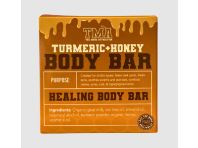 The Mane Attraction Healing Body Bar, Turmeric + Honey