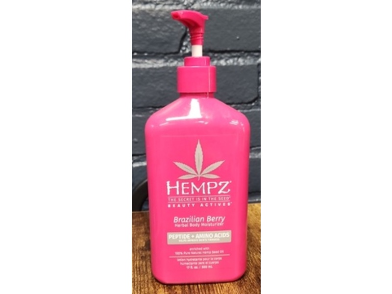 Hempz Herbal Body Moisturizer, Brazilian Berry, 17 fl oz/500 mL