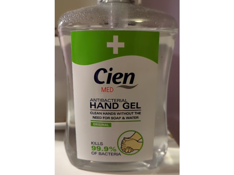 Cien Med Antibacterial Hand Gel, Original, 500 mL