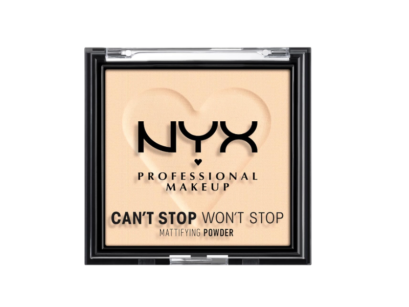 NYX Professional Makeup Can't Stop Won't Stop Mattifying Pressed Powder, 01 Fair, 0.21oz/6 g