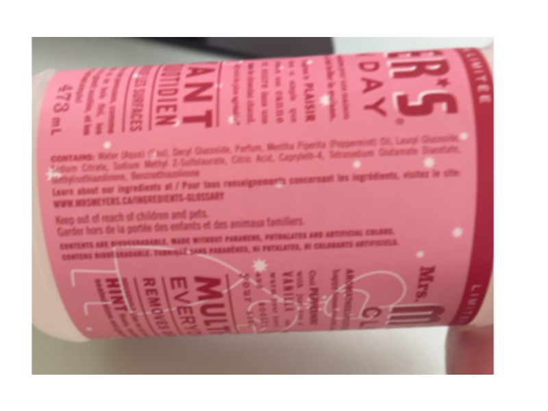 Mrs. Meyer's Clean Day Multi-Surface Everyday Cleaner, Peppermint, 16 fl oz/473mL, 3 Count