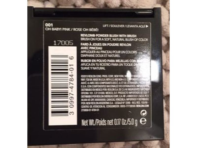Revlon Powder Blush, 001 Oh Baby! Pink, 0.17 oz/5 g