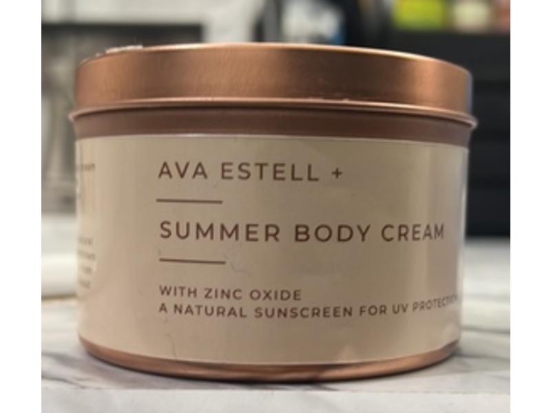 Ava Estell Summer Body Cream with Zinc oxide, 8.5 oz/250 mL