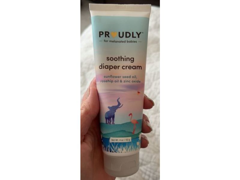 Proudly Soothing Diaper Cream, Sunflower Seed Oil, Rosehip Oil & Zinc Oxide, 4 oz/113 g