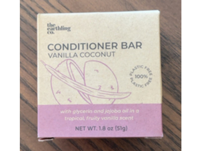 The Earthling Co. Conditioner Bar, Vanilla Coconut, 1.8 oz/51 g