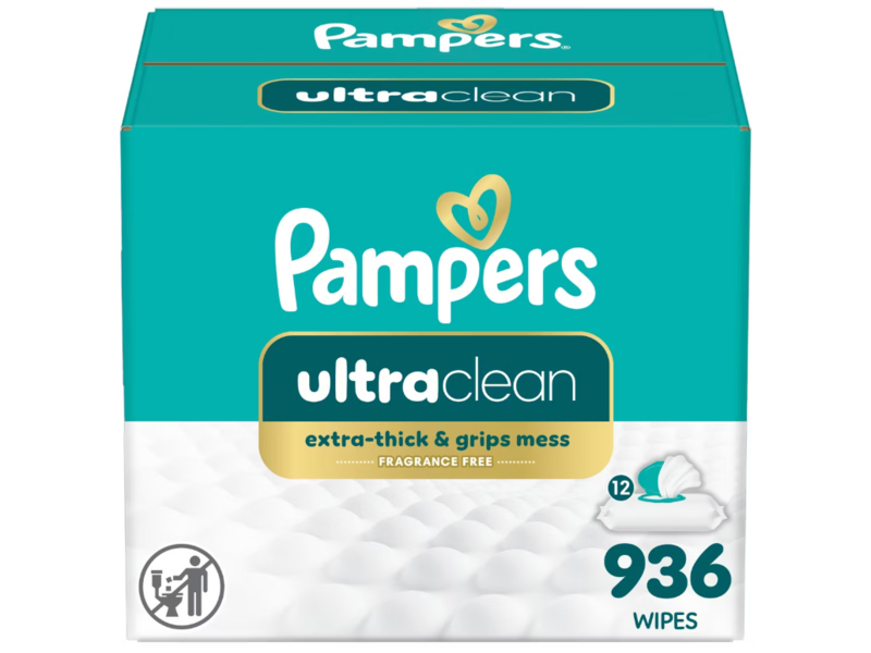 Pampers Ultra Clean Baby Wipes, 936 Count, Pack Of 12