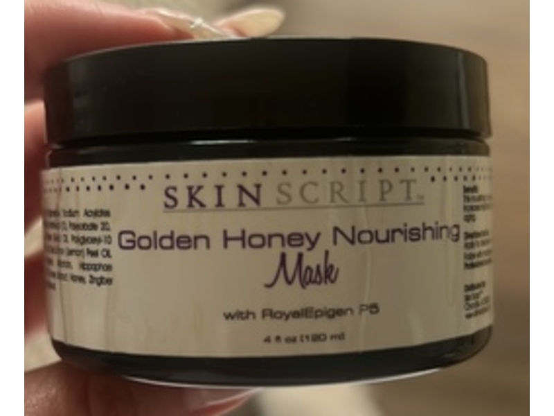 Skin Script Nourishing Mask, Golden Honey, 4 fl oz/120 mL