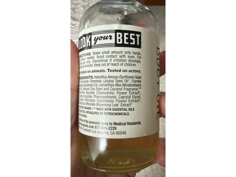 Mayron's Goods Fast-Drying Nourishing Oil for Body and Hair, 4 fl oz/118 mL