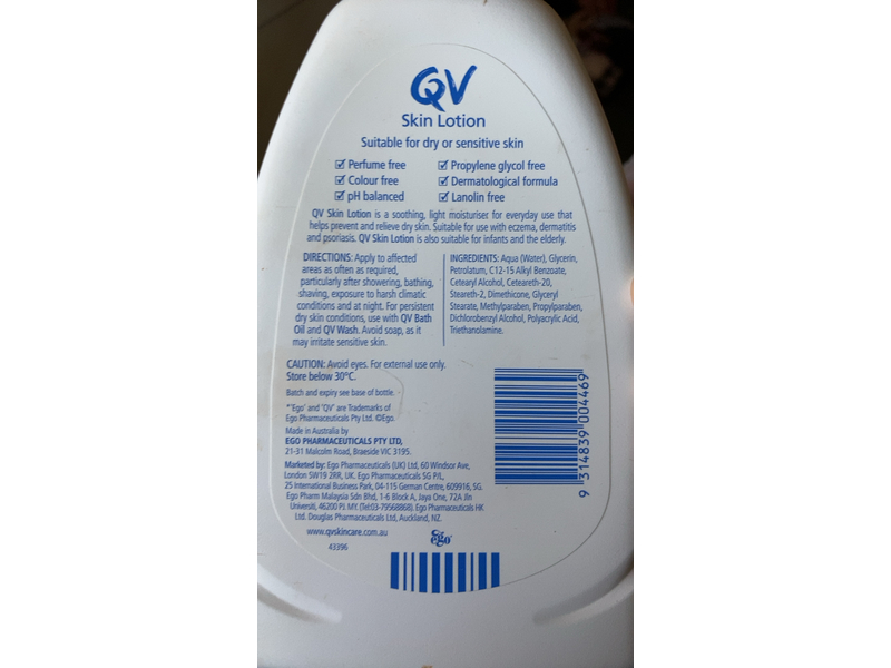 QV Skin Lotion, 500 mL