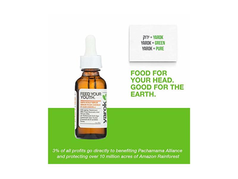 Yarok Feed Your Youth Organic Hair & Scalp Serum, 1oz