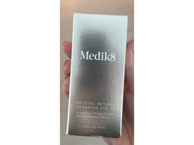Medik8 Crystal Retinal Smooth & Lift Eye Cream, Ceramide Eye 10, 0.5 fl oz/15 mL