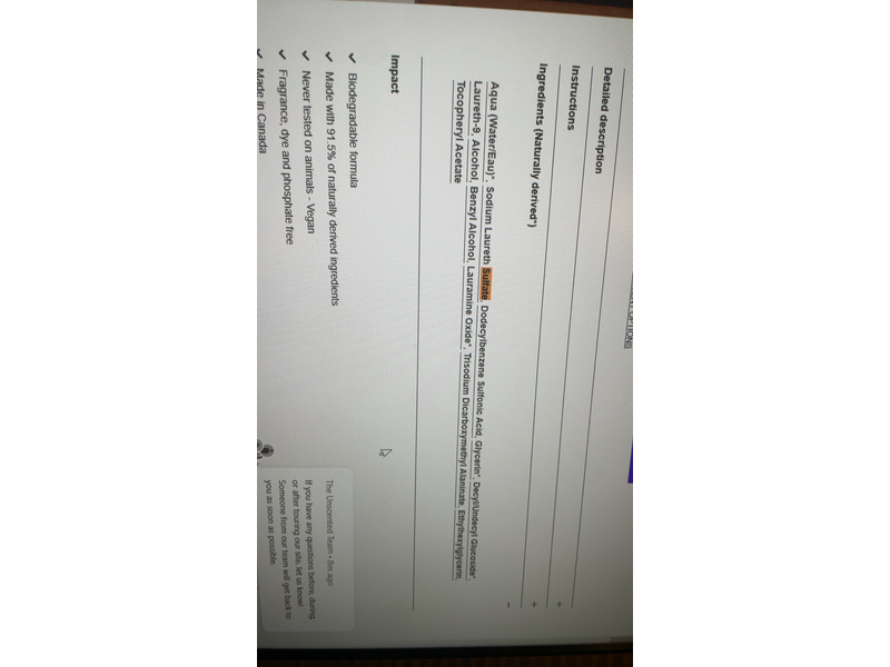 The Unscented Company Liquid Dish Soap Refill, 10 L