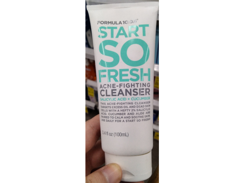 Formula 10.0.6 Start So Fresh Acne-Fighting Cleanser, Salicylic Acid + Cucumber, 3.4 fl oz/100 mL