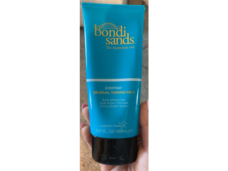 Bondi Sands Everyday Gradual Tanning Milk Body Moisturizer, Cocoa Butter Scent, 5.07 fl oz/150 mL